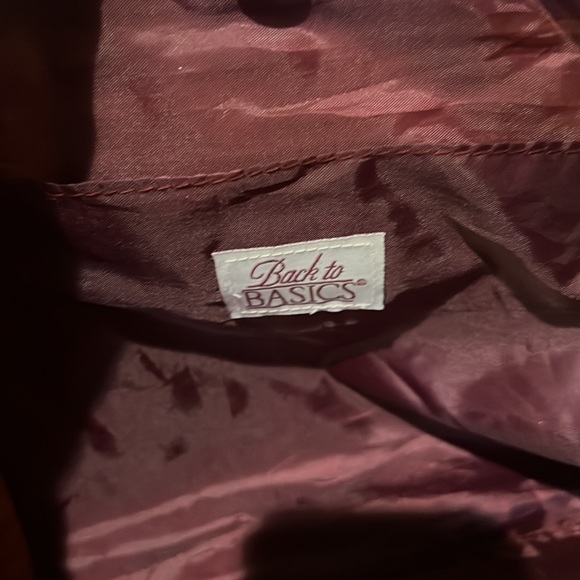 BACK TO BASICS LIME GREEN AND PURPLE TOTE - Picture 4 of 6